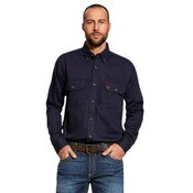 Ariat FR Solid Vent Work Shirt in Navy